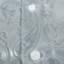 King Classic - Silver Long Sleeve Jacquard Woven Men's Shirt