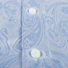 King Classic - Light Blue Long Sleeve Jacquard Woven Men's Shirt