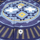 African Spine - Navy Men's Long Sleeve Cotton Printed Shirt