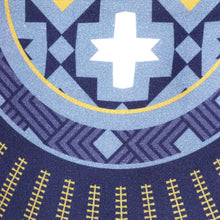 African Spine - Navy Men's Long Sleeve Cotton Printed Shirt