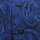 King Classic - Royal Blue Long Sleeve Jacquard Woven Men's Shirt