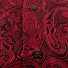 King Classic - Red Long Sleeve Jacquard Woven Men's Shirt