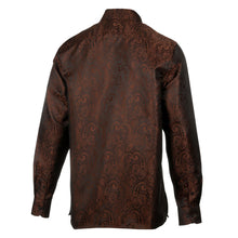 King Classic - Brown Long Sleeve Jacquard Woven Men's Shirt