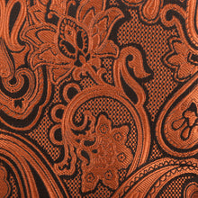 King Classic - Burnt Orange Long Sleeve Jacquard Woven Men's Shirt