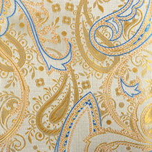 African Paisely - Gold Long Sleeve Jacquard Woven Men's Shirt