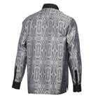 Royal Prince - Black Long Sleeve Jacquard Woven Men's Shirt