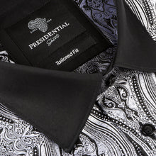 Royal Prince - Black Long Sleeve Jacquard Woven Men's Shirt
