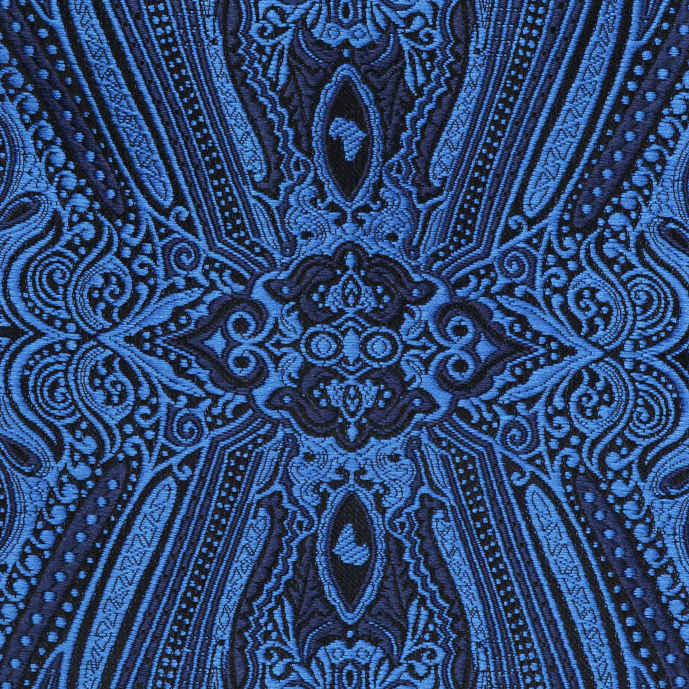 Royal Prince - Blue Long Sleeve Jacquard Woven Men's Shirt