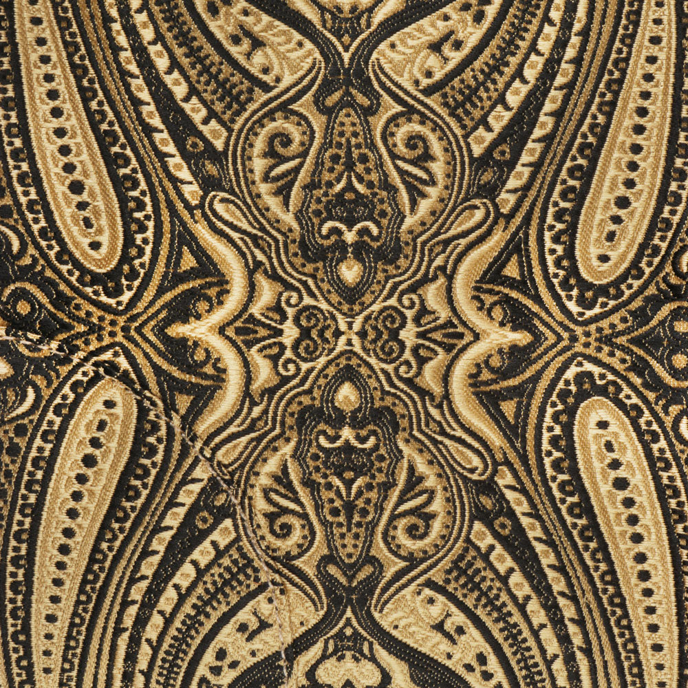 Royal Prince - Gold Black Long Sleeve Jacquard Woven Men's Shirt