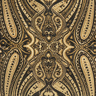 Royal Prince - Gold Black Long Sleeve Jacquard Woven Men's Shirt