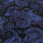 Dotted Paisley - Navy blue Long Sleeve Jacquard Woven Men's Shirt