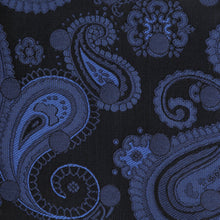 Dotted Paisley - Navy blue Long Sleeve Jacquard Woven Men's Shirt