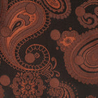 Dotted Paisley - Brown Long Sleeve Jacquard Woven Men's Shirt