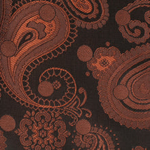 Dotted Paisley - Brown Long Sleeve Jacquard Woven Men's Shirt