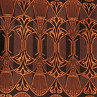 African Shield - Burnt Orange Men's Jacquard Satin Luxury Formal Shirt