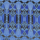 African Shield - Royal Blue Men's Jacquard Satin Luxury Formal Shirt