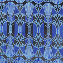 African Shield - Royal Blue Men's Jacquard Satin Luxury Formal Shirt