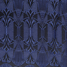 African Shield - Navy Men's Jacquard Satin Luxury Formal Shirt