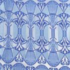 African Shield - Blue Men's Jacquard Satin Luxury Formal Shirt