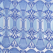 African Shield - Blue Men's Jacquard Satin Luxury Formal Shirt