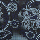 Paisley Flower - Navy Men's Jacquard Satin Luxury Formal Shirt