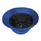 Men's Bucket Hat, Jacquard Woven Satin - Royal Prince Blue