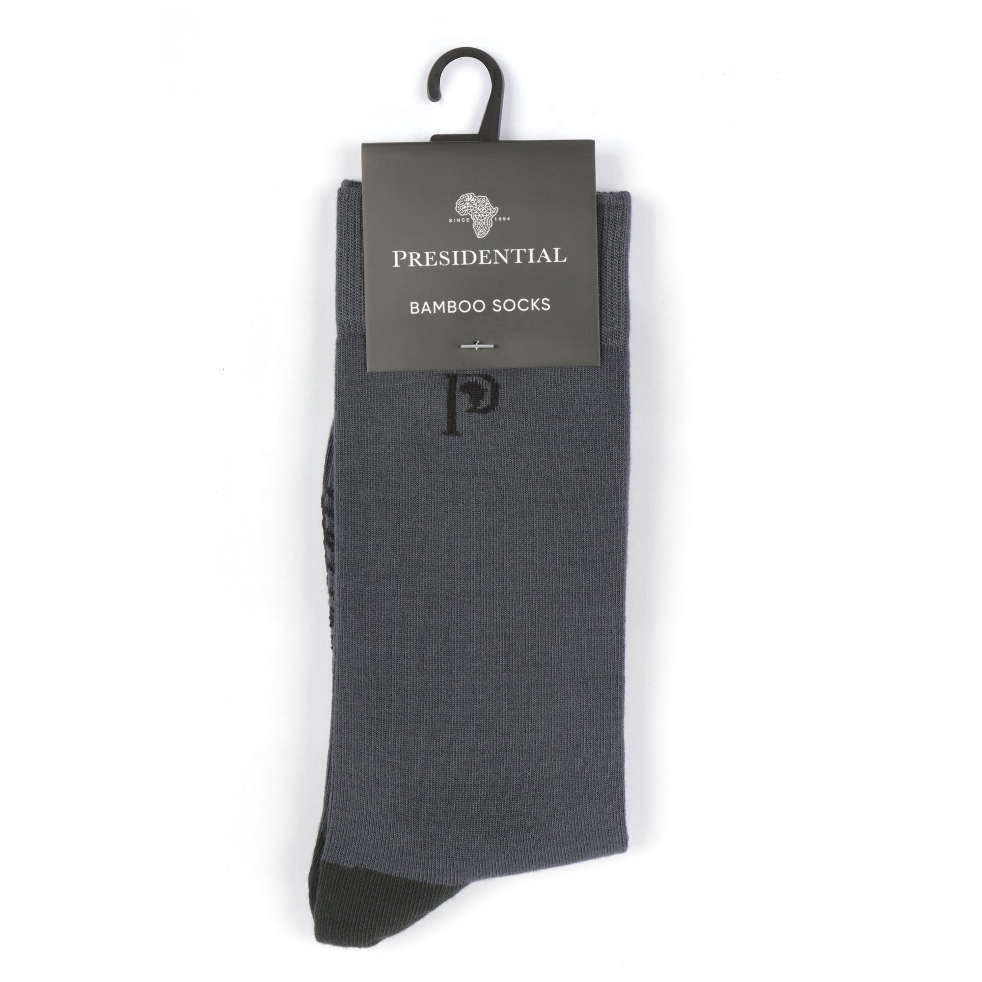 Presidential Men's Bamboo Socks - Charcoal