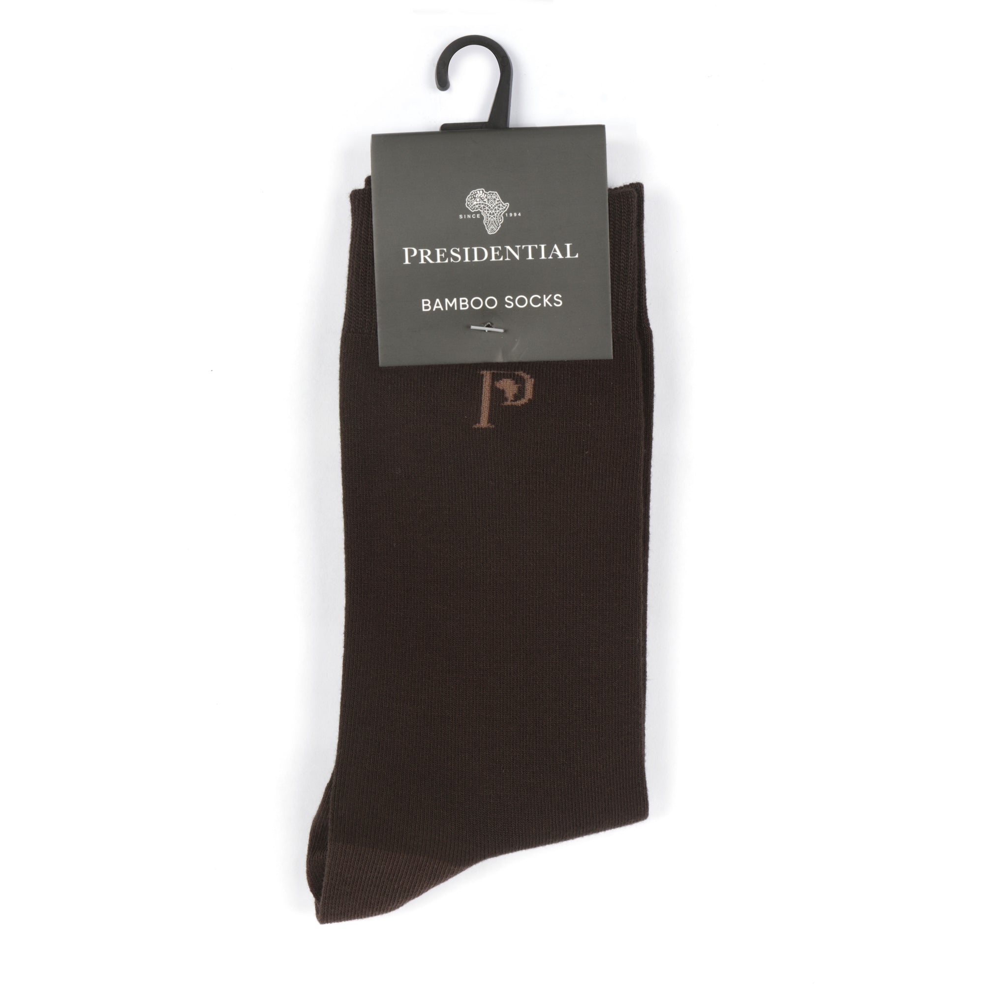Presidential Men's Bamboo Socks - Chocolate