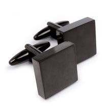 Men's Cufflink Square - Black