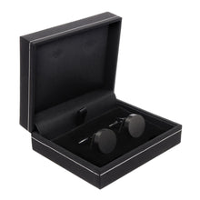 Men's Cufflink Round - Black
