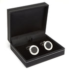 Men's Cufflink Round - Black