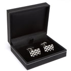 Men's Cufflink Rectangular - Diamante Check