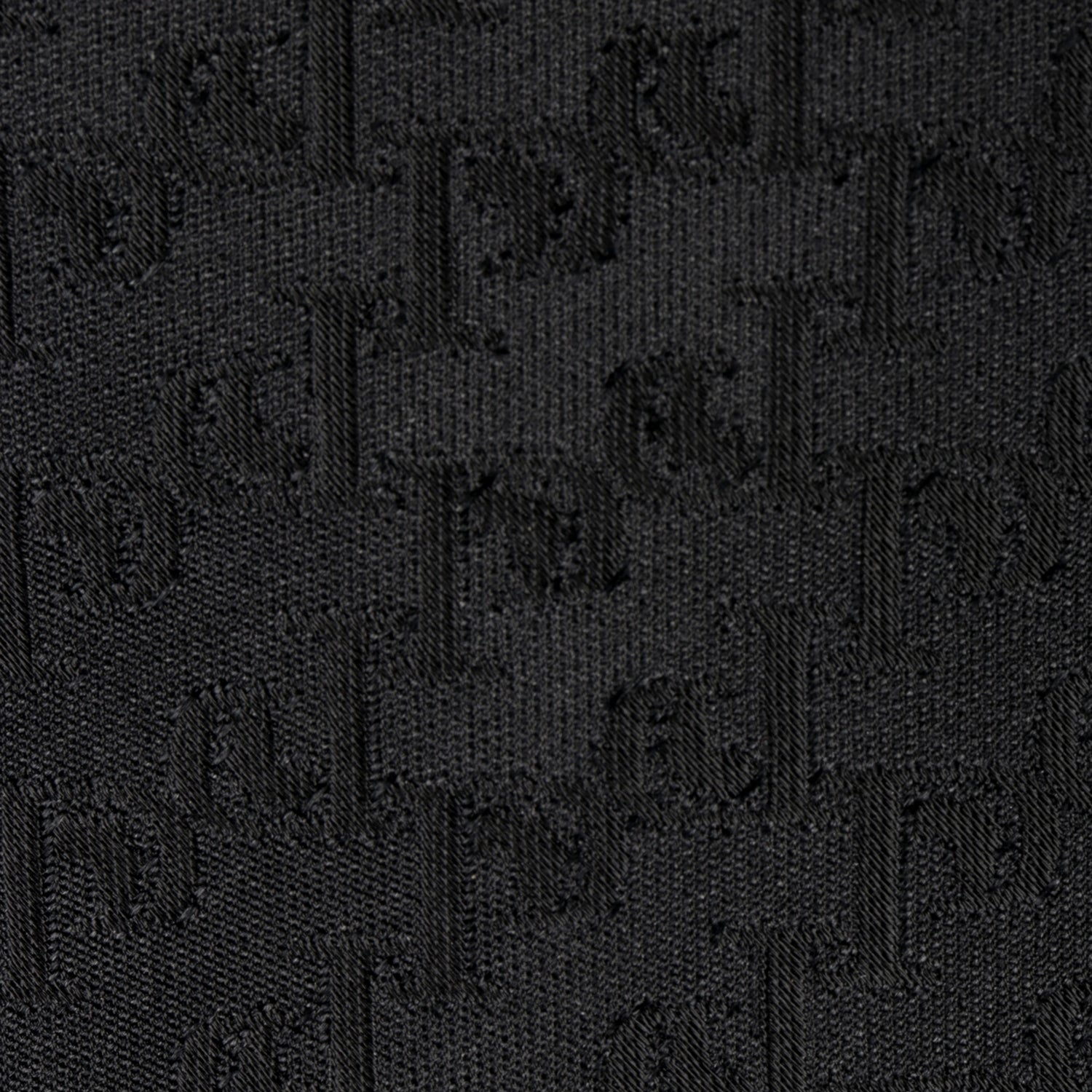 Diagonal-P Woven Silk Tie - Black