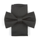 African Repeat Woven Silk Bowtie - Black