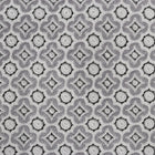 Geometric Check Woven Silk Tie - Silver