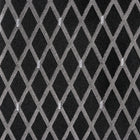Diamond Check Woven Silk Tie - Black