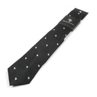 African Dot Woven Silk Tie - Black