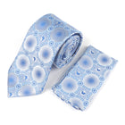African Circle Woven Silk Tie - Blue
