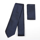 African Repeat Woven Silk Tie - Navy