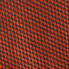 African Repeat Woven Silk Tie - Burnt Orange