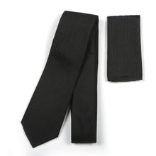 African Repeat Woven Silk Tie - Black