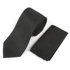 African Repeat Woven Silk Tie - Black