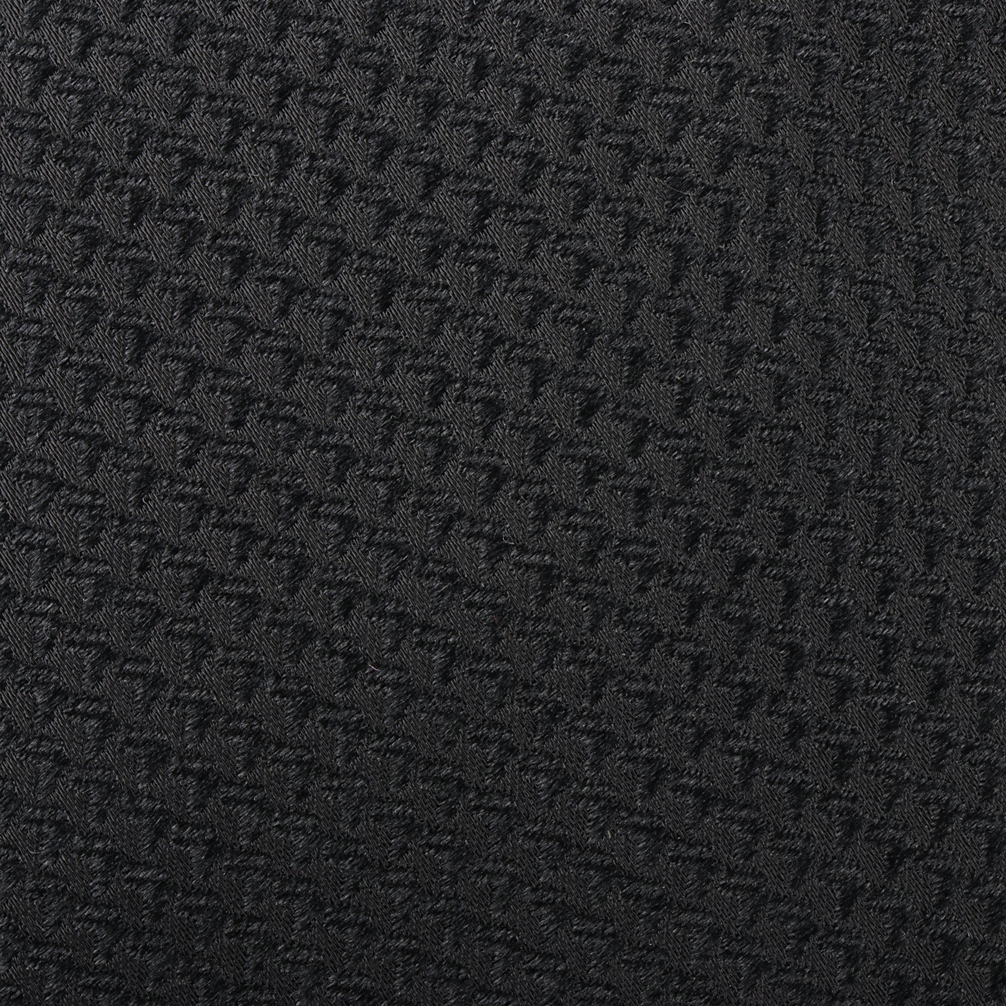 African Repeat Woven Silk Tie - Black
