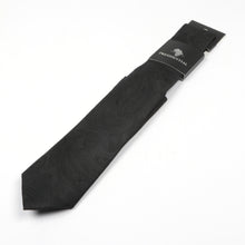 Paisley Woven Silk Tie - Black