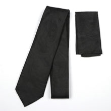 Paisley Woven Silk Tie - Black