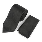 Paisley Woven Silk Tie - Black