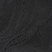 Paisley Woven Silk Tie - Black