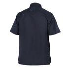 Navy Soul – Navy Olive Short Sleeve Linen Cotton Embroidered Men's Shirt