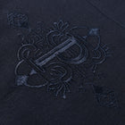 Floral Heaven - Navy Long Sleeve Linen Cotton Embroidered Men's Shirt