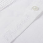 Freedom Madiba - White Short Sleeve Linen Cotton Embroidered Men's Shirt